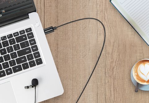 Mikrofon krawatowy Saramonic SR-ULM10 ze złączem USB PC / Mac