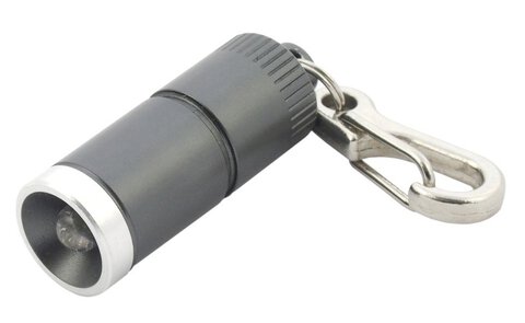 Mini latarka diodowa / brelok everActive FL-15 szara