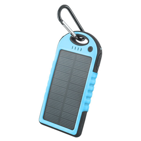 Mobilna bateria Power Bank solarny Forever PB-016 5000 mAh niebieski