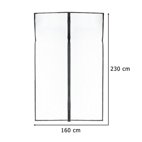 Moskitiera siatka magnetyczna LUARO na drzwi solidna mocny magnes 160x230cm