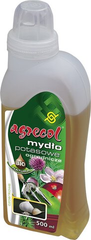 Mydło ogrodnicze potasowe czosnkowe Agrecol 0.5L