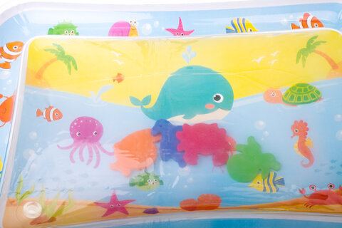Nadmuchiwana mata wodna dla niemowląt podwodny świat 62 cm x  45 cm wzór 8