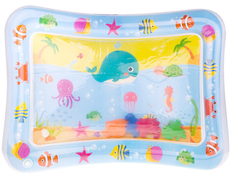 Nadmuchiwana mata wodna dla niemowląt podwodny świat 62 cm x  45 cm wzór 8