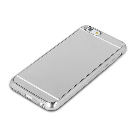 Nakładka Beeyo Mirror TPU do Samsung S6 G920 srebrna + szkło hartowane