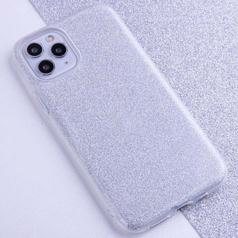 Nakładka Glitter 3w1 do Xiaomi Redmi Note 12 4G srebrna