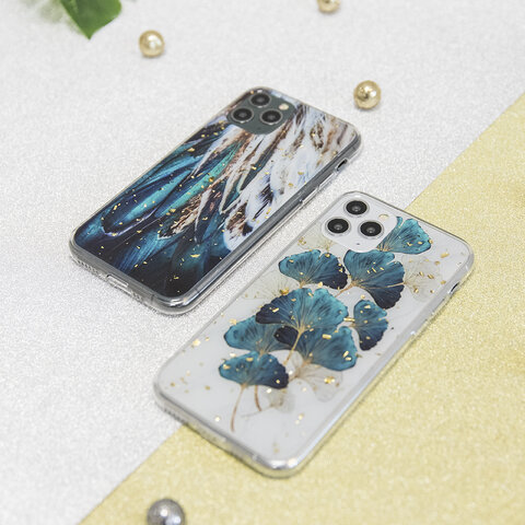 Nakładka Gold Glam do iPhone 15 Pro Max 6,7" pióra