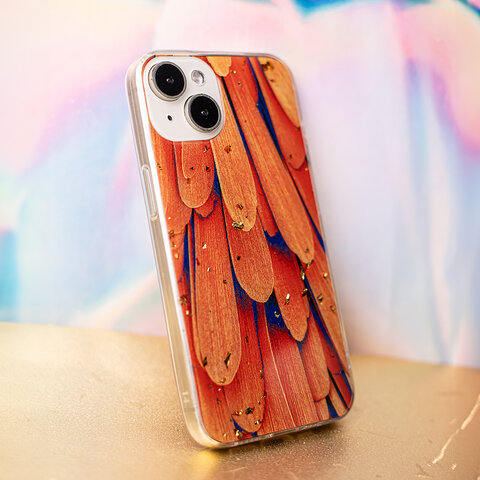 Nakładka Gold Glam do Samsung Galaxy A15 4G / A15 5G orange