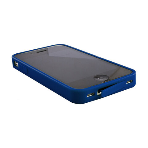 Nakładka Hybrid (CASE + BUMPER) do Apple iPhone 4 / 4S niebieski