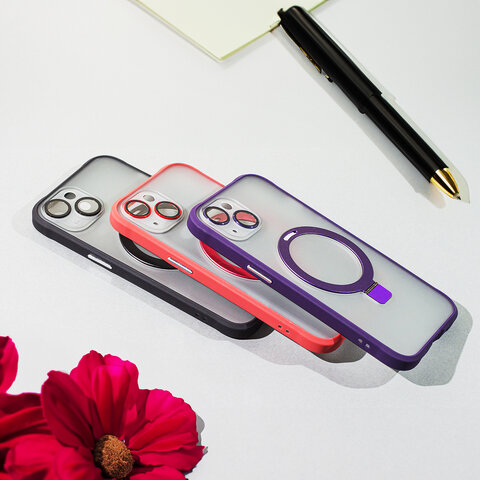 Nakładka Mag Ring do iPhone 15 6,1" czerwony