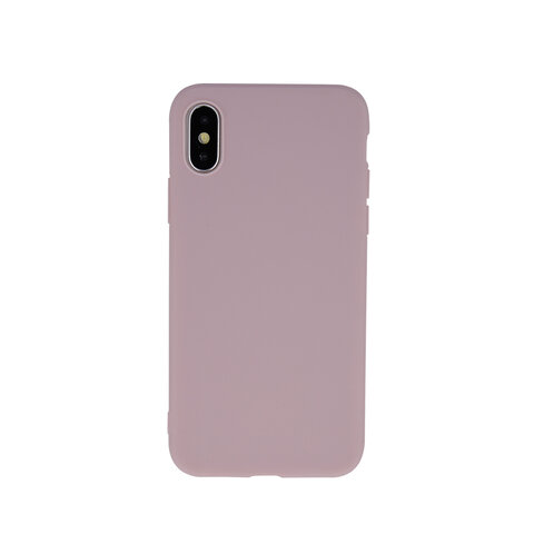 Nakładka Matt TPU do iPhone X /XS pudrowo-różowa Nakładka Matt TPU do iPhone X /XS pudrowo-różowa