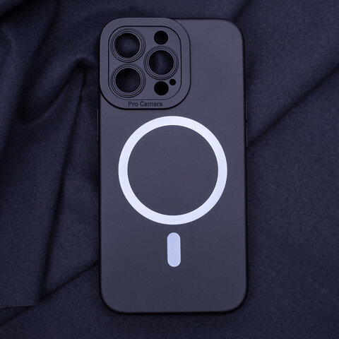 Nakładka Silicon Mag do iPhone 15 Pro 6,1" czarna