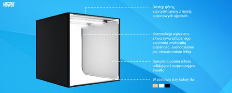 Namiot bezcieniowy Newell M80 II do fotografii produktowej