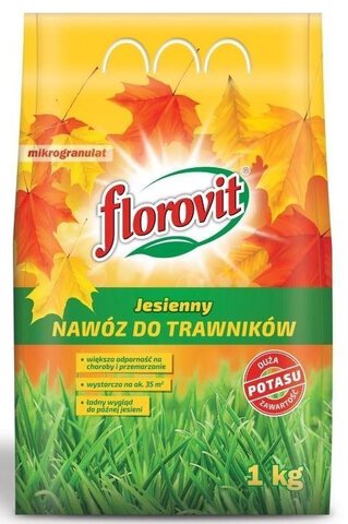 Nawóz granulowany jesienny do trawnika Florovit 1 kg  