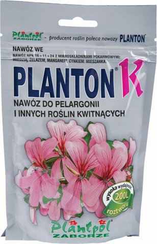 Nawóz w proszku Planton K do pelargonii i roślin kwitnących 200g