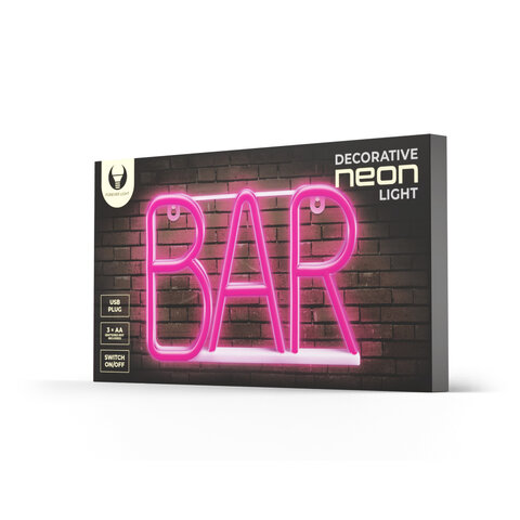 Neon LED BAR róż Bat + USB FLNE24 Forever Light Neon LED BAR róż Bat + USB FLNE24 Forever Light