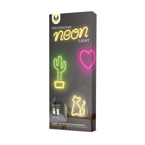 Lampka NEON wzór PIORUN czerwony Forever Light 