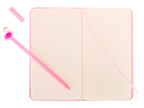  Zestaw różowy notes z długopisem Flaming 