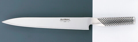 Nóż stalowy do plastrowania Sashimi-Yo Global G-47 25 cm