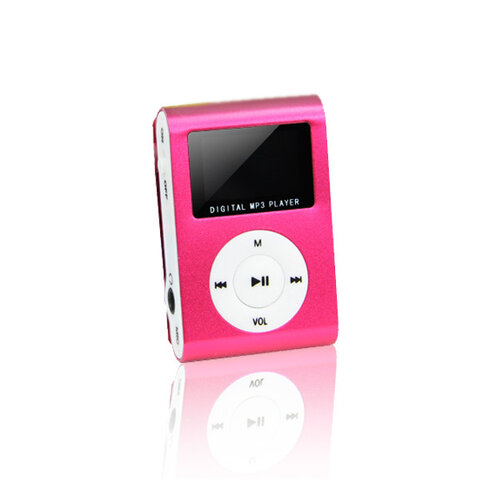 Odtwarzacz MP3 z LCD SETTY + słuchawki zestaw czerwony