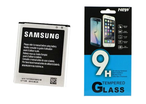 Oryginalna bateria B500AE z NFC do Samsung Galaxy S4 Mini I9190 1900mAh + szkło hartowane 9H