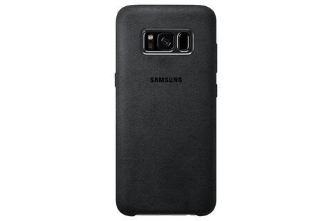 Oryginalna nakładka etui Samsung S8+ Alcantara EF-XG955ASEGWW ciemnoszara