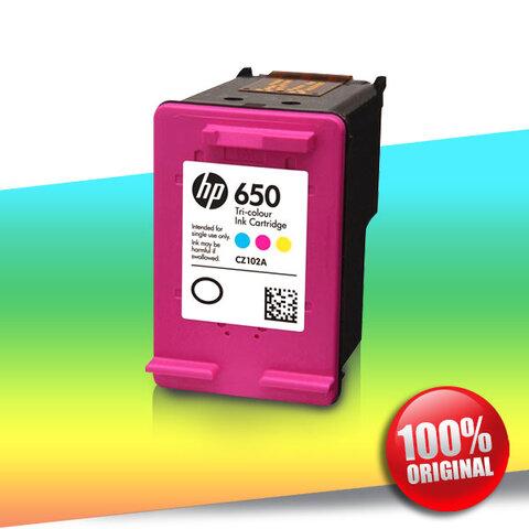 Oryginalny tusz HP 650 Kolor (CZ102AE )