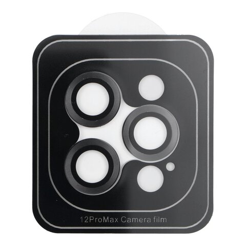 Osona aparatu PROTECTOR 9H + aplikator do IPHONE 12 PRO MAX czarna