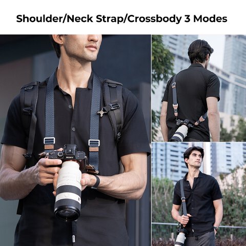 Pasek do aparatu K&F Concept Alpha Strap - ciemnoszary