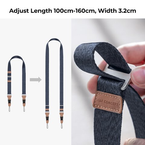 Pasek do aparatu K&F Concept Alpha Strap - ciemnoszary