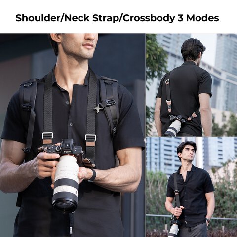 Pasek do aparatu K&F Concept Alpha Strap - czarny