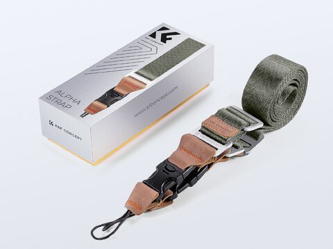 Pasek do aparatu K&F Concept Alpha Strap - zielony vintage