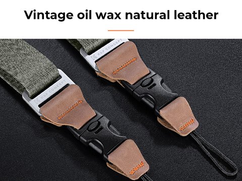 Pasek do aparatu K&F Concept Alpha Strap - zielony vintage