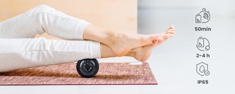 Piłka do masażu wibracyjnego Humanas RB01 - czarna