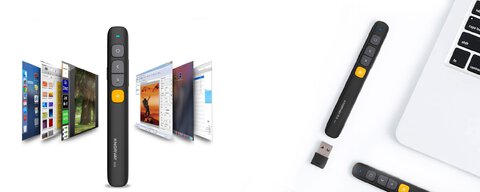 Pilot z wskaznikiem laserowym do prezentacji multimedialnych Norwii N29 AAA