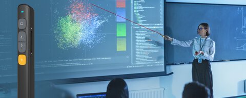 Pilot z wskaznikiem laserowym do prezentacji multimedialnych Norwii N29 AAA