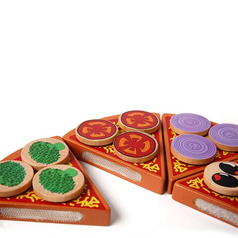 Drewniany zestaw pizza z akcesoriami do zabawy 27 elementów
