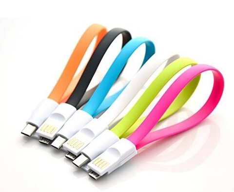 Płaski kabel magnetyczny micro USB różne kolory