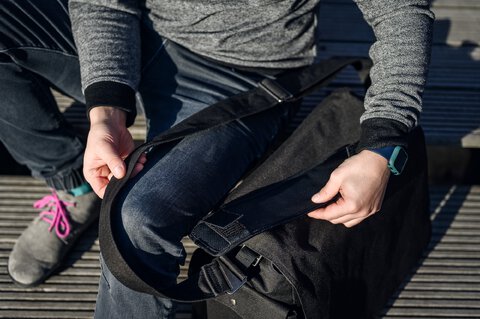 Podkładka powietrzna Humanas Air Cushion R3 na pasek do torby - rozmiar L
