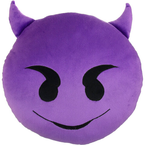 Poduszka dekoracyjna Emotki Emoji - diabeł
