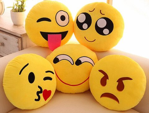 Poduszka dekoracyjna Emotki Emoji łzy tears
