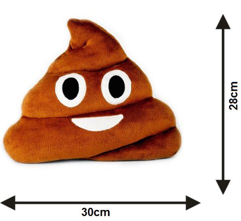 Poduszka dekoracyjna Emotki Emoji poop złość