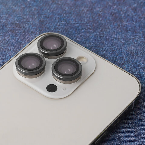 Pojedyncze szkło na aparat do iPhone 12 Mini / iPhone 12 / iPhone 11 czarna ramka