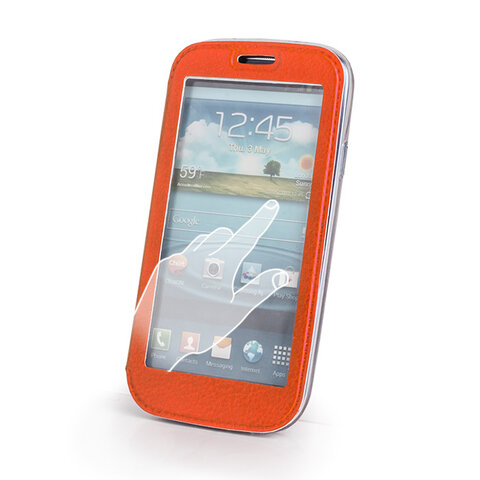 Pokrowiec etui SMART VIEW do Samsung Galaxy Note 3 pomarańczowy