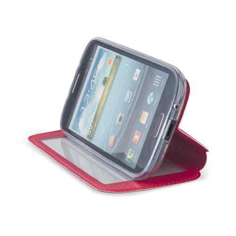 Pokrowiec etui SMART VIEW do Samsung Galaxy Note 3 różowy