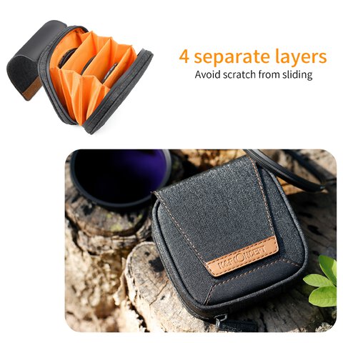 Pokrowiec na filtry K&F Concept Filter Case - 95 mm