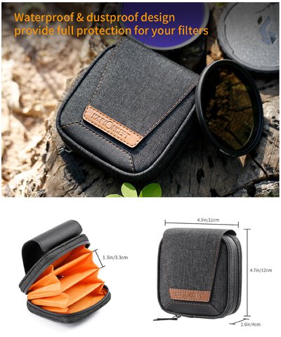 Pokrowiec na filtry K&F Concept Filter Case - 95 mm