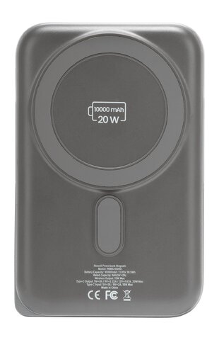 Power Bank Newell MS-10000 MagSafe 10000 mAh PD 20 W - szary
