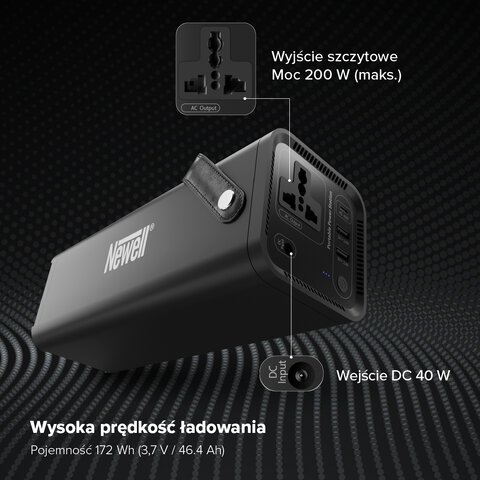 Power Station Newell Asvala 220 V 46400 mAh PD 45 W Power Station Newell Asvala 220 V 46400 mAh PD 45 W