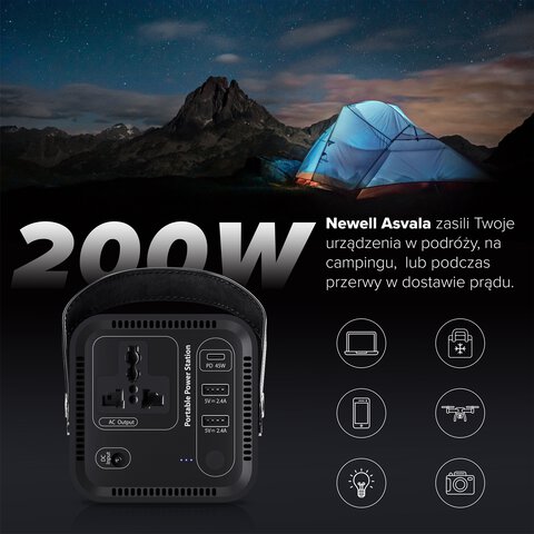 Power Station Newell Asvala 220 V 46400 mAh PD 45 W Power Station Newell Asvala 220 V 46400 mAh PD 45 W