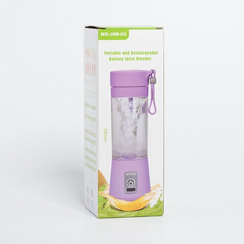 Przenośny blender do owoców do smoothie 380 ml różowy Przenośny blender do owoców do smoothie 380 ml różowy